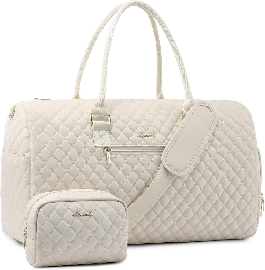 Reistas, sporttas, voor dames, weekendtas, reistas, geboorte, met toilettas, schoenenvak en natvak, waterdichte sporttas, handbagage voor vliegreizen