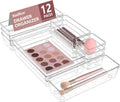 Lade-organizer, 12-delige make-uptafel-organizer in 4 maten, lade-organizer, make-up-organizer, lade-organisationssysteem voor bureau, kantoor, keuken