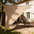 Zonnescherm, waterdicht, driehoekig, 3 x 3 x 3 m, zonwering, waterafstotend, hoogwaardig PES-polyester met UV-bescherming voor balkon, tuin, terras, San
