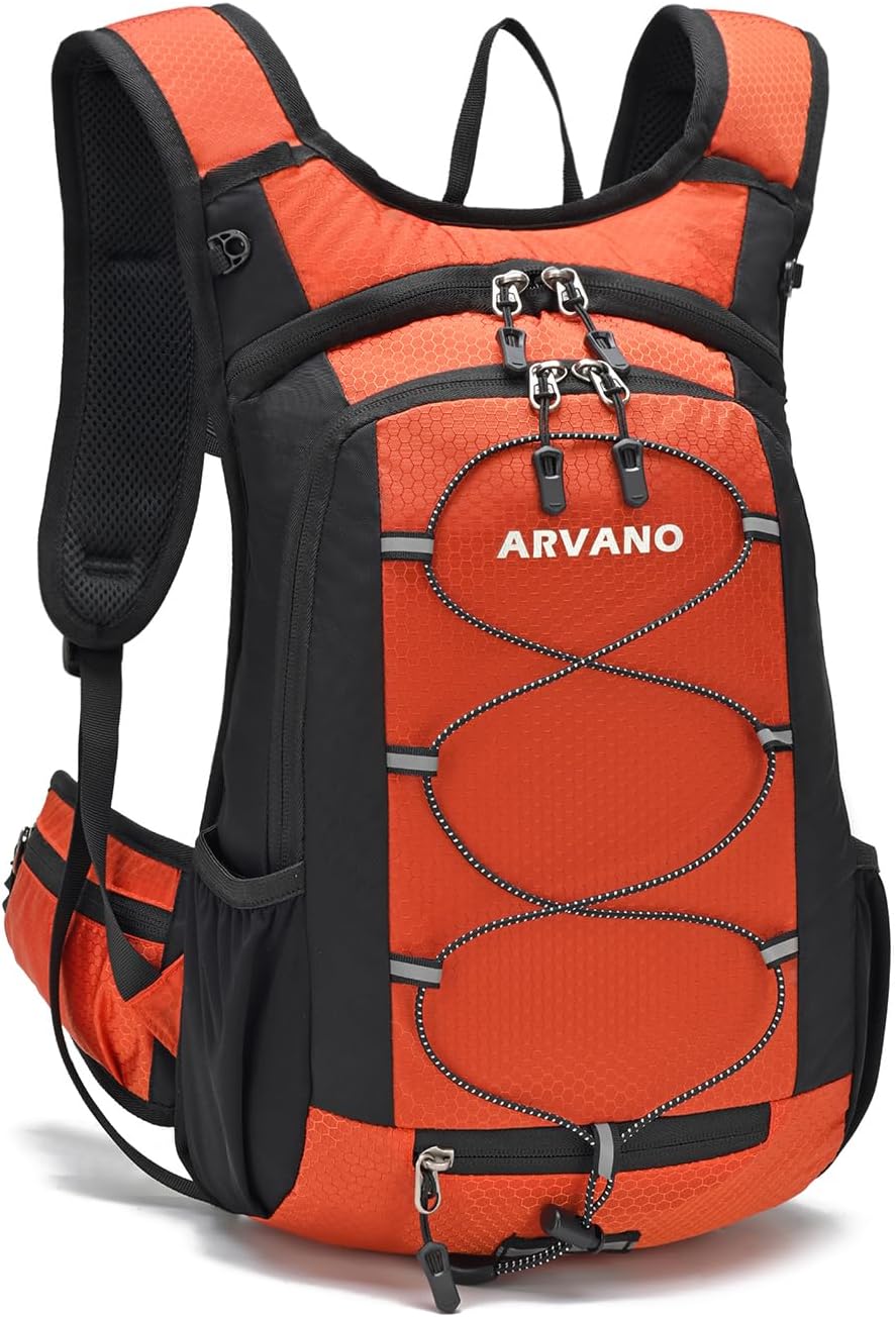 Fietsrugzak, lichte skirugzak, kleine wandelrugzak, MTB, fietsrugzak, 15 liter, multifunctionele hardlooprugzak voor dames en heren