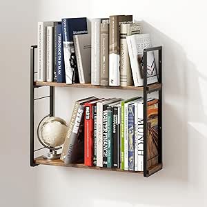 2-delige zwevende wandplanken van massief hout, 40,6 cm wandplank voor het opbergen van boeken, tafelplank, bureauplank, decoratie
