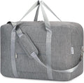 D-bagage tas voor het vliegtuig, opvouwbare reistas, weekendtas voor dames, sporttas, handbagage voor dames en heren, koffer, groot, 40 l (grijs)