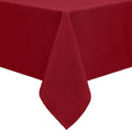 Wasbaar tafelkleed met lotuseffect, vierkant, 140 x 240 cm, waterafstotend, linnenlook, voor feestdecoratie, rood