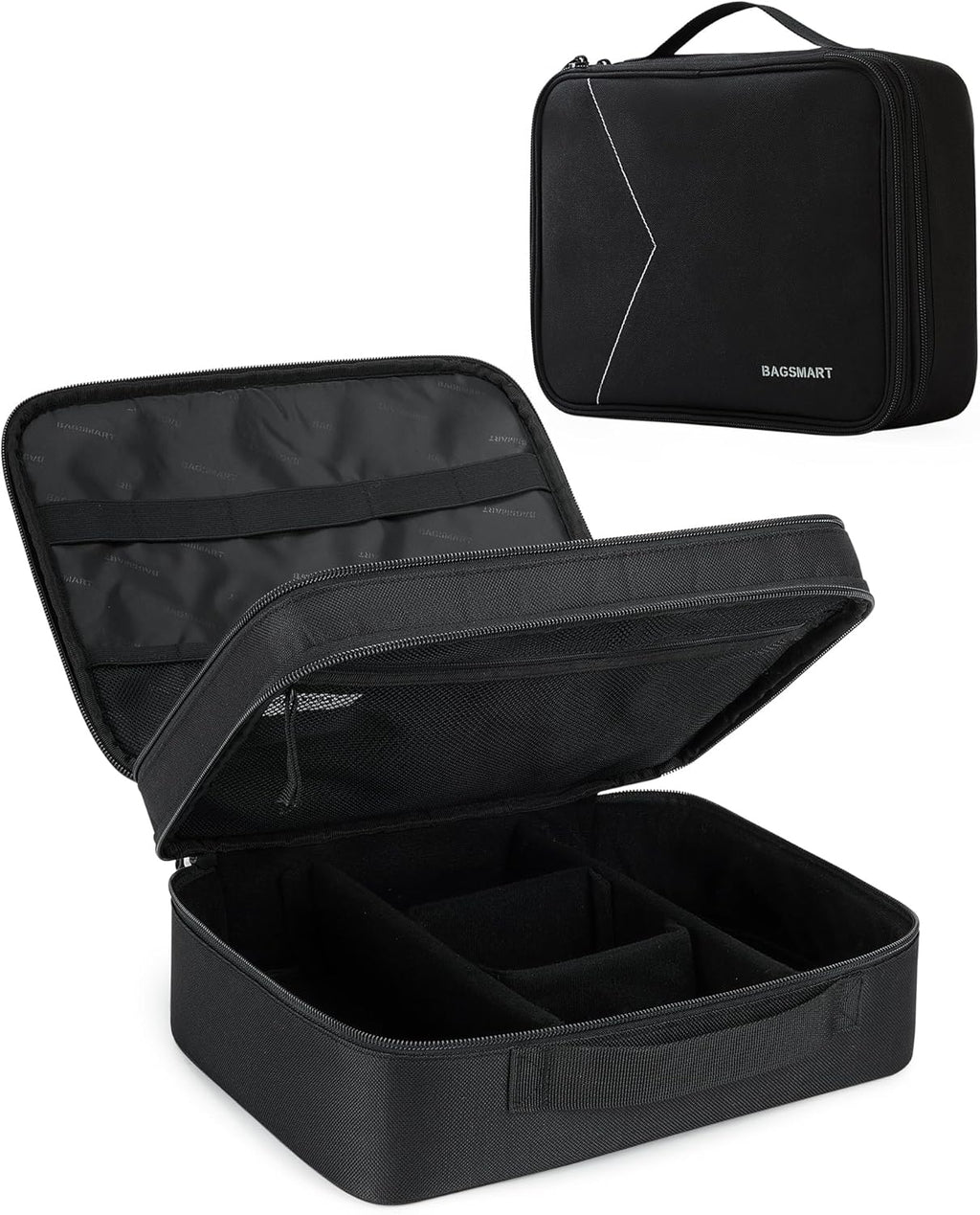 Kabelzak, dubbelwandige elektronische organizer-reistas voor kabels, opladers, iPad, iPad Air, tablets tot 10,5 inch, adapters, muis, SD-kaart
