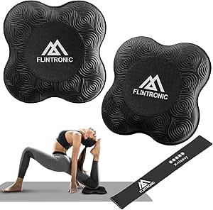 Yogakniebeschermers, antislip yogamat, yogasteunkussens, sportbalanskussen, comfortabele, lichte ondersteuning voor knieën, handen, polsen en ellebogen