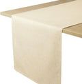 Tafelloper, waterafstotend, linnenlook, vlekbestendig, wasbaar, tuintafelkleed, tafelkleed voor buiten, voor eettafel, naturelbeige, 30 x 10
