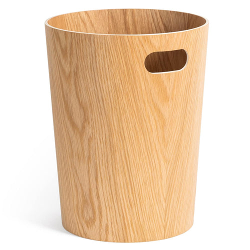 Börje prullenbak van echt hout | Moderne houten bak voor kantoor, kinderkamer, slaapkamer enz. | Eiken