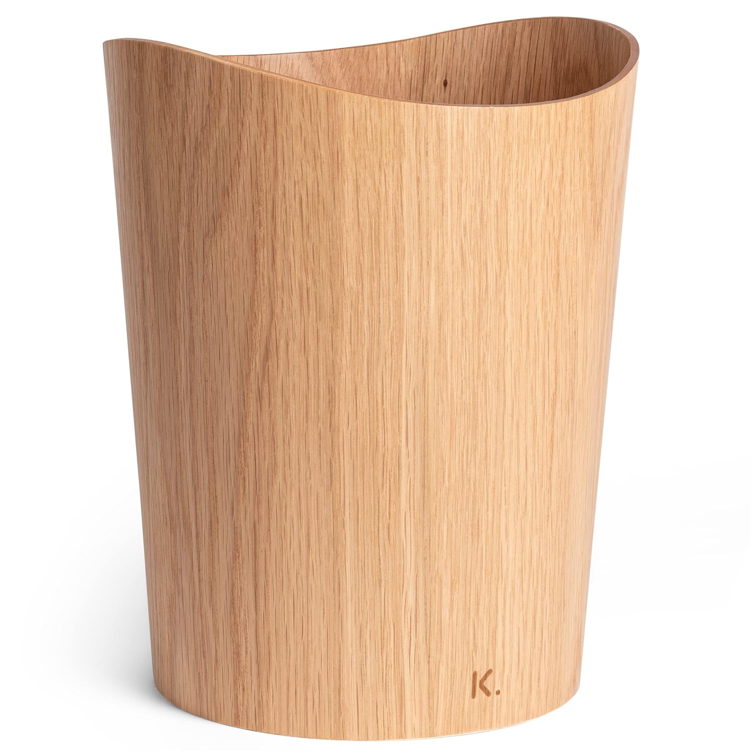 Börje prullenbak van echt hout | Houten bak voor kantoor, kinderkamer, slaapkamer enz. | 9 liter | Eiken