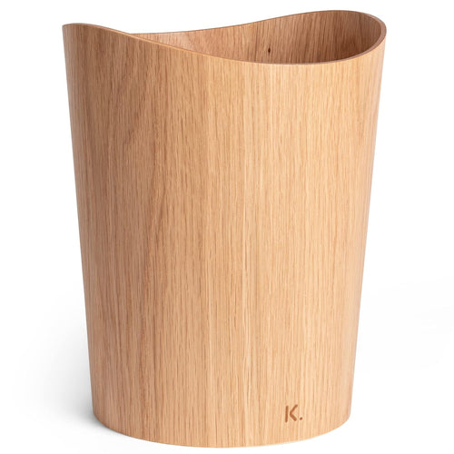 Börje prullenbak van echt hout | Houten bak voor kantoor, kinderkamer, slaapkamer enz. | 9 liter | Eiken