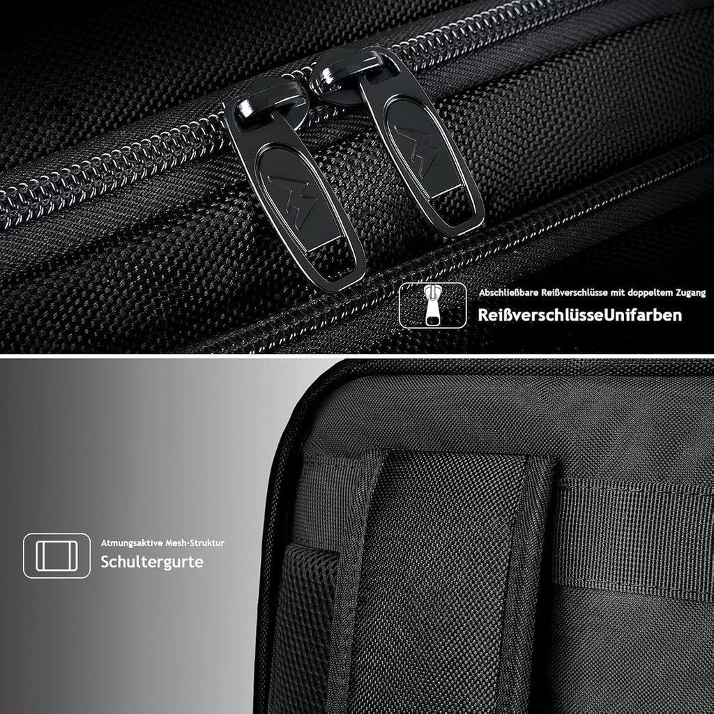 Handbagage Reisrugzak 55x35x20 cm – Laptopvak, Schoenenvak & Anti-diefstal