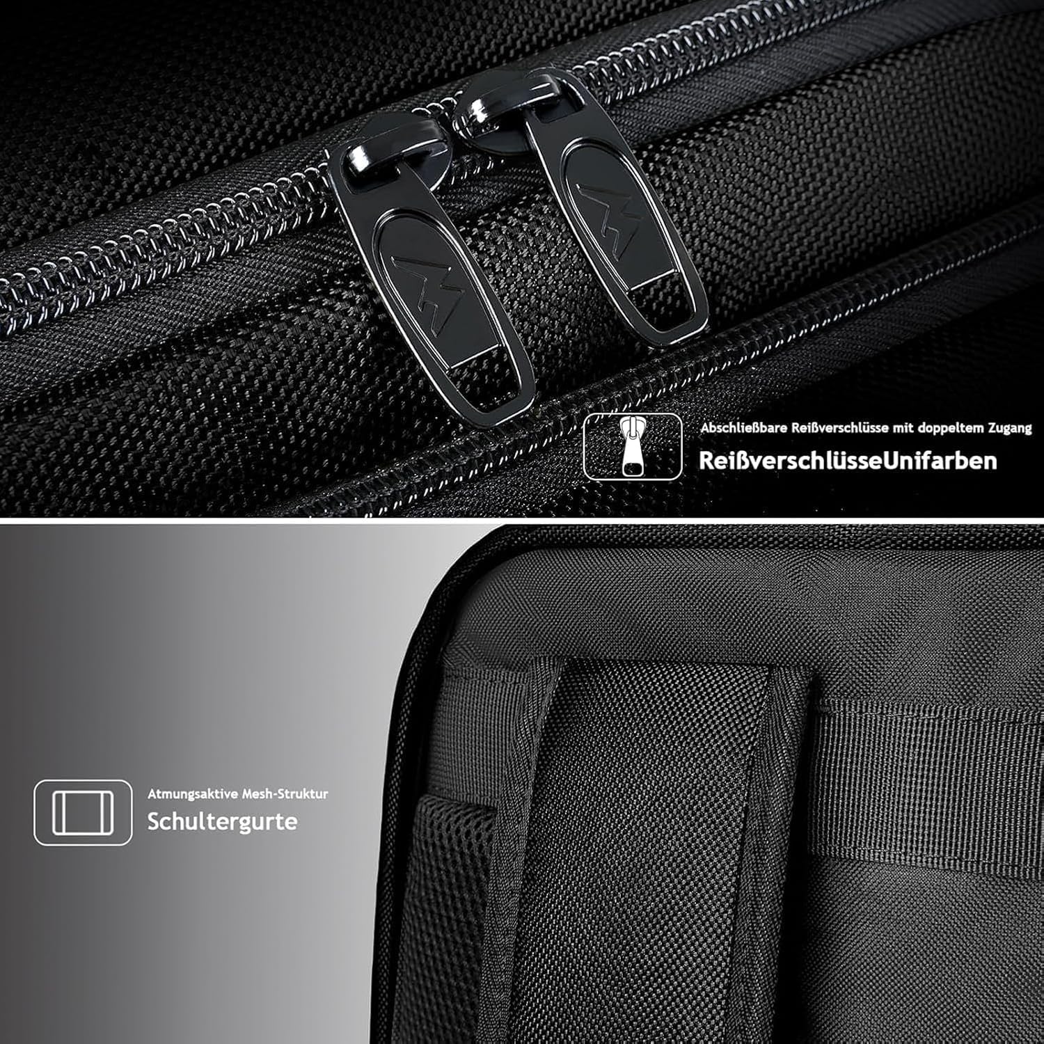 Handbagage Reisrugzak 55x35x20 cm – Laptopvak, Schoenenvak & Anti-diefstal