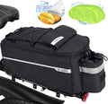 Fietstas 10 l geïsoleerde tas, bagagedragertas, multifunctionele achtertas, waterdichte zadeltas met regenhoes, reflecterend, snel