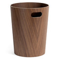 Börje prullenbak van echt hout, moderne houten bak voor kantoor, kinderkamer, slaapkamer enz. Notenhout