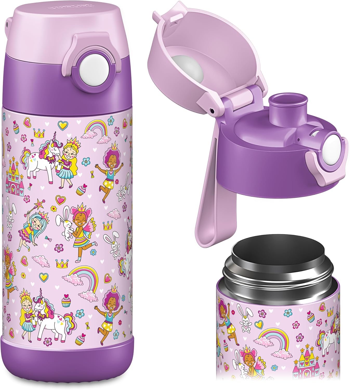 Mali roestvrijstalen drinkfles voor kinderen [thermosfles] – Lekvrije drinkfles voor kinderen – Thermoskan, geschikt voor koolzuurhoudende dranken – Therma