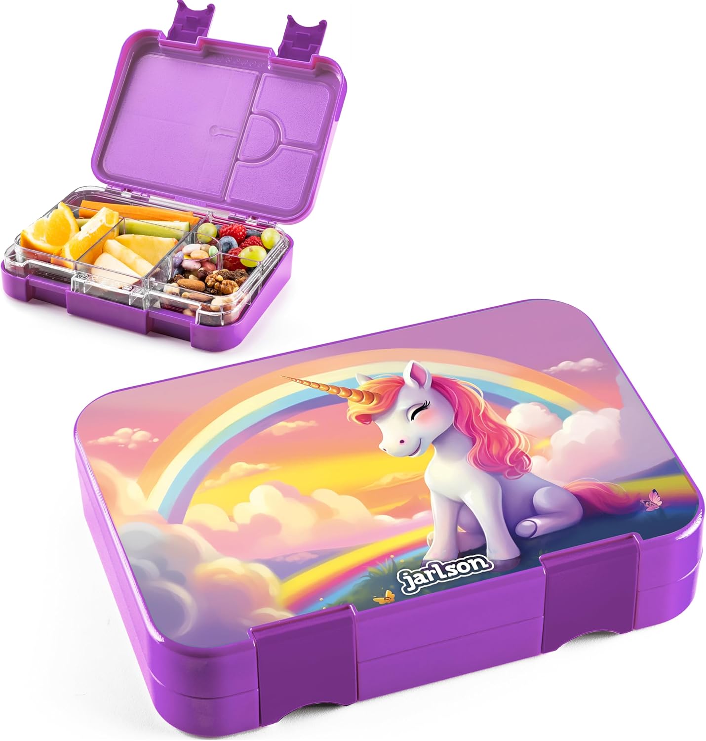 Lunchbox voor kinderen met vakjes – Toni-lunchbox – Lekvrije bento-box – Lunchbox voor de kleuterschool en school – Meisjes en jongens | Lunchbox | Snack