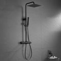 Thermostatisch douchesysteem, regendouche met thermostatische kraan en XXL-douchekop, 35 x 25 cm